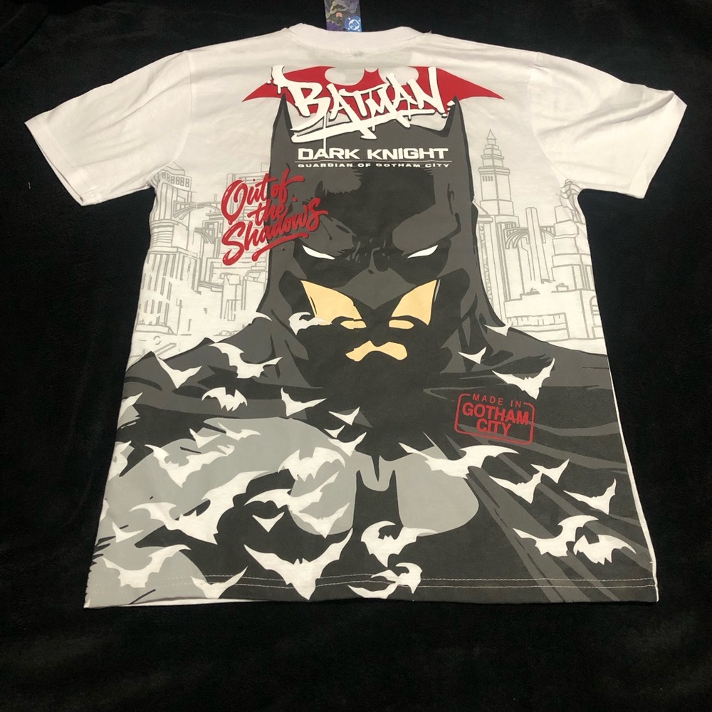Batman South Pole T Shirt Size M Double Sided Dark Knight Out Of The Shadows